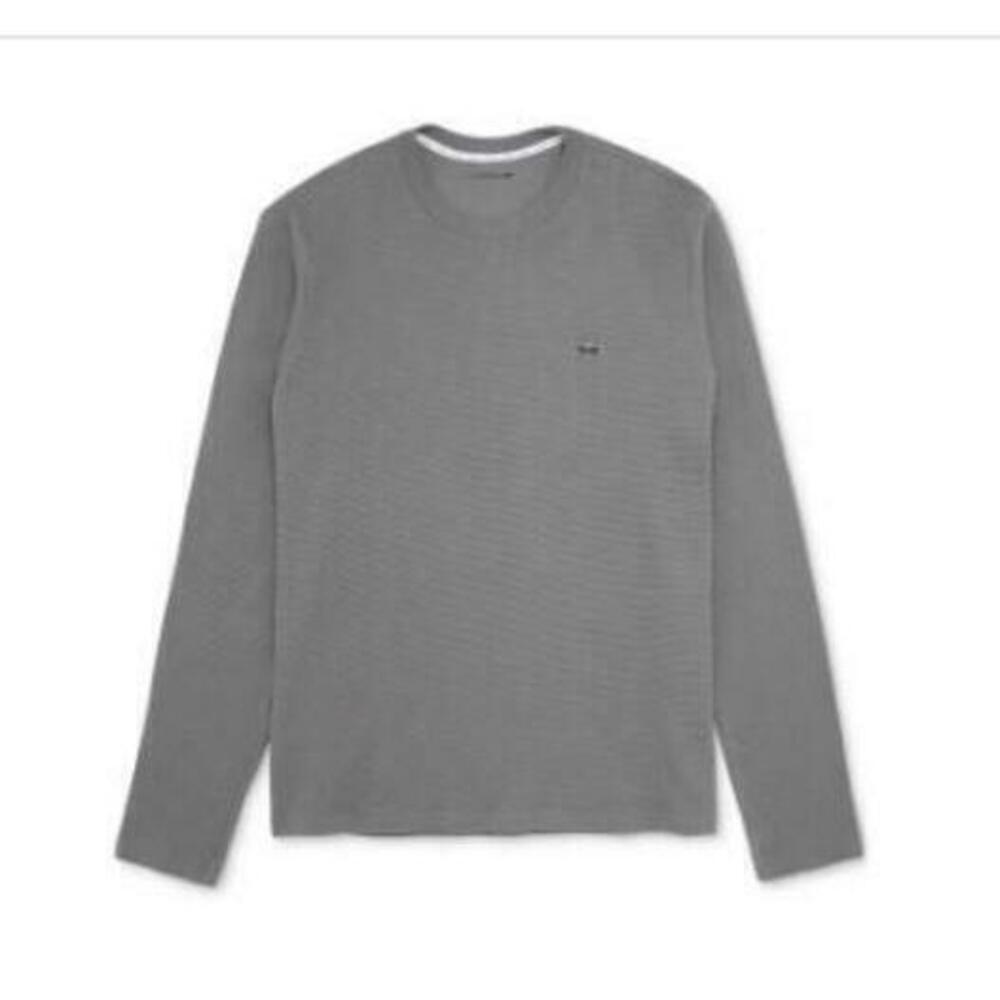 Lacoste Men's Gray Lacoste Thermal Sleep Shirt XS